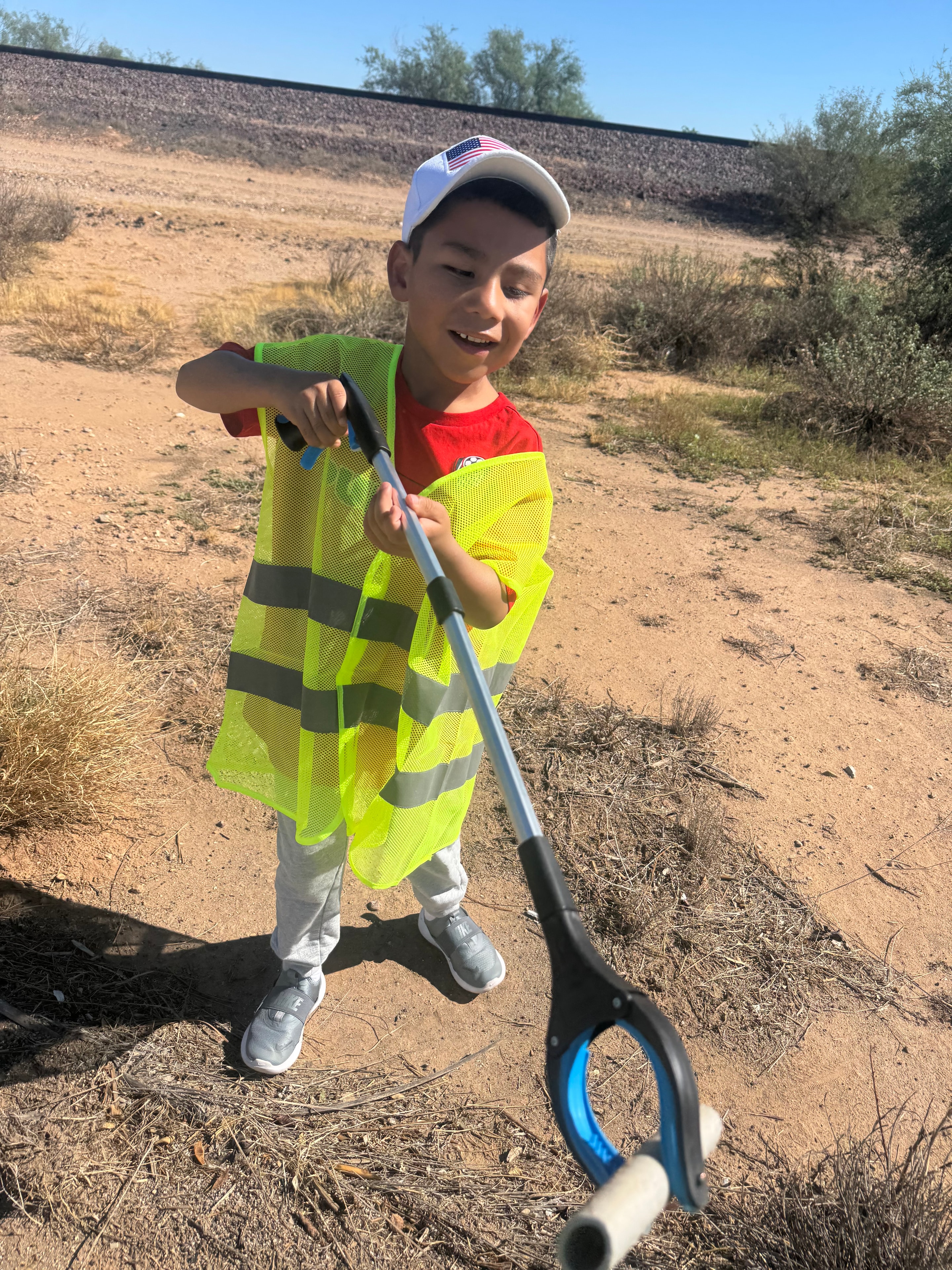 Group of Little Foundation volunteers working together on National Clean Up Day